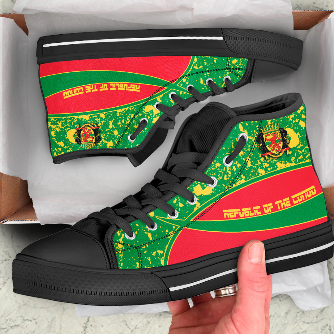 Clothing Republic Of The Congo Special Flag High Top Shoes