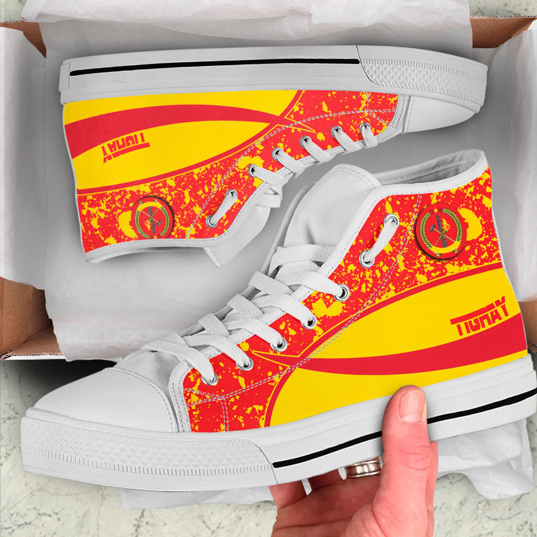 Clothing Tigray Special Flag High Top Shoes