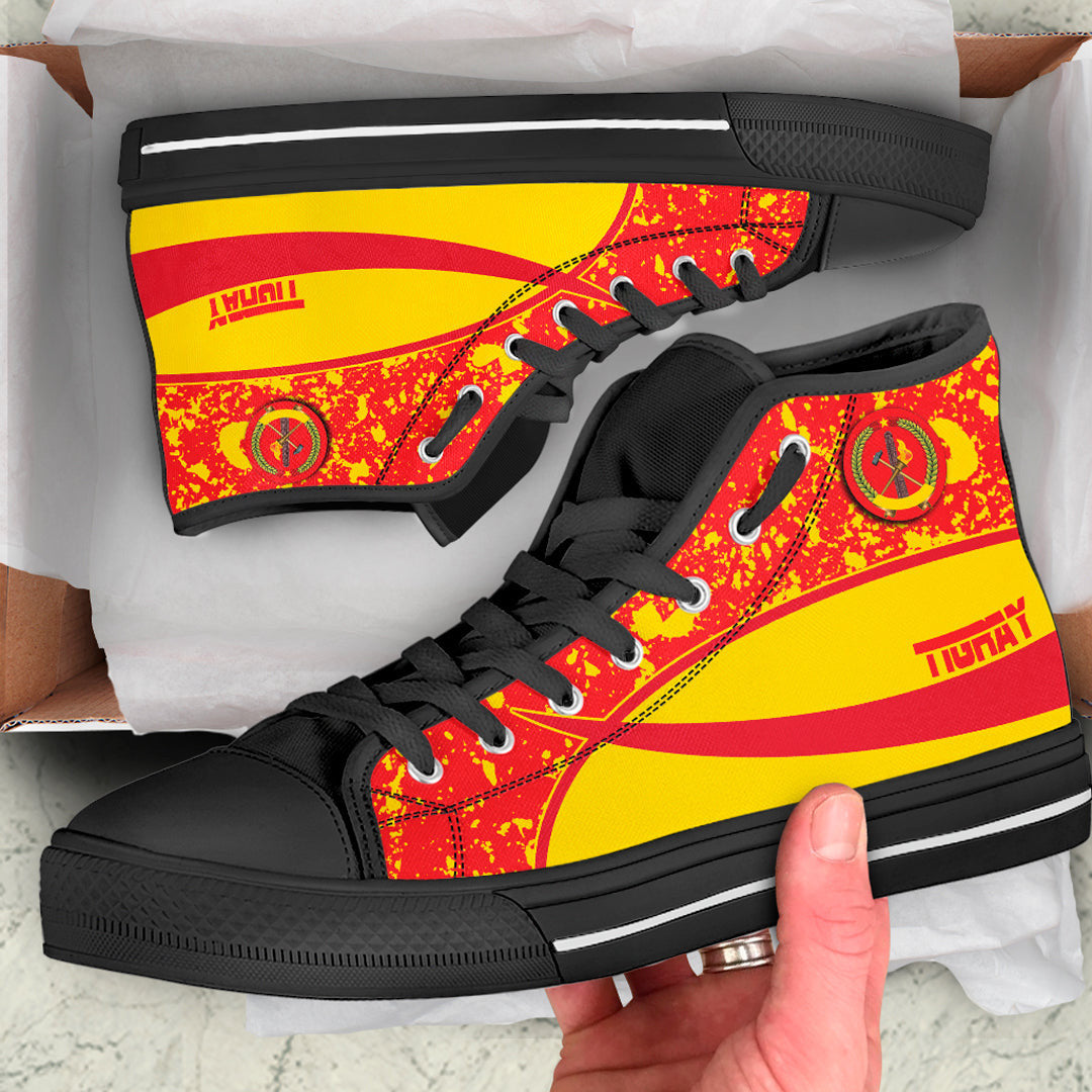Clothing Tigray Special Flag High Top Shoes