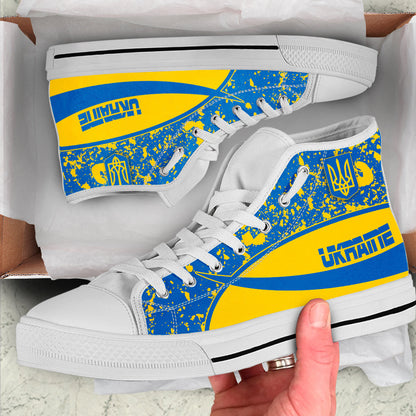 Clothing Ukraine Special Flag High Top Shoes