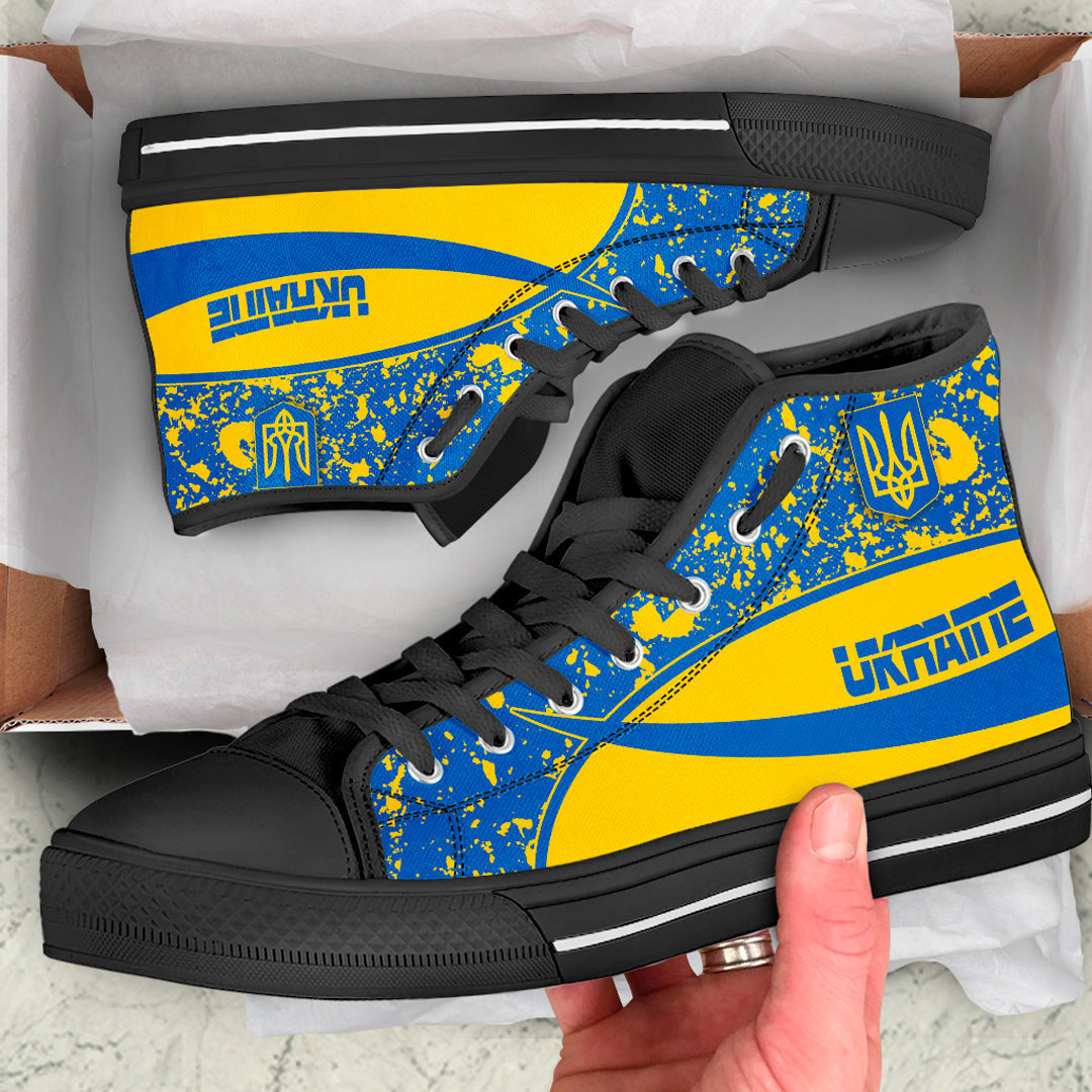 Clothing Ukraine Special Flag High Top Shoes