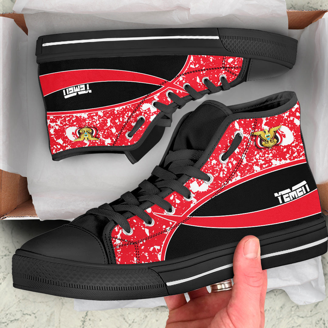 Clothing Yemen Special Flag High Top Shoes