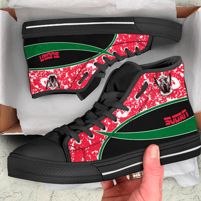 Clothing Sudan Special Flag High Top Shoes