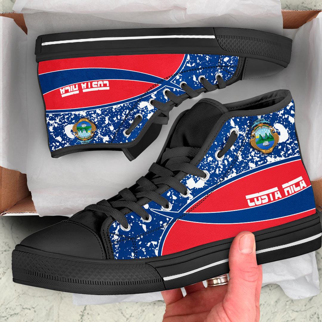 Clothing Costa Rica Special Flag High Top Shoes