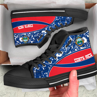 Clothing Costa Rica Special Flag High Top Shoes