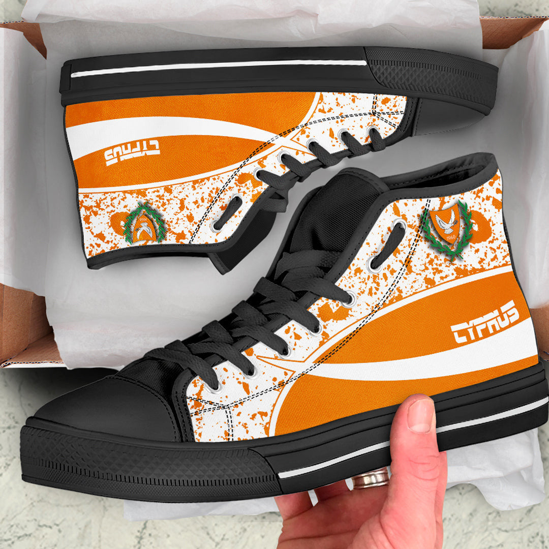 Clothing Cyprus Special Flag High Top Shoes