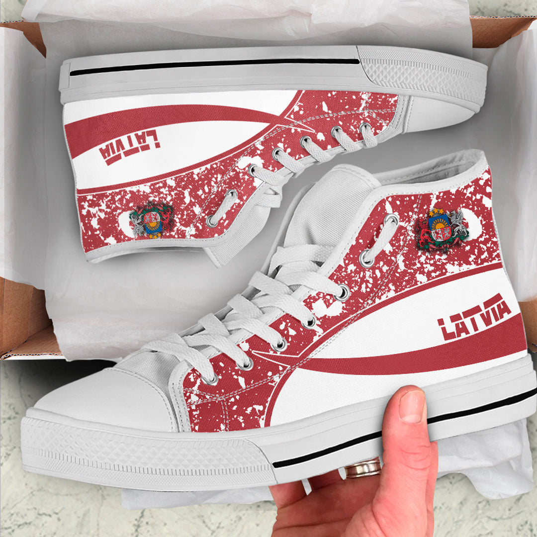 Clothing Latvia Special Flag High Top Shoes