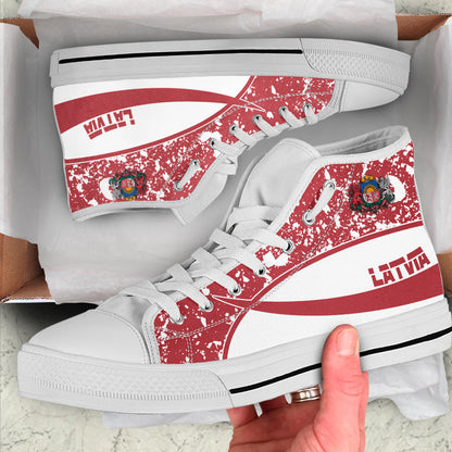 Clothing Latvia Special Flag High Top Shoes