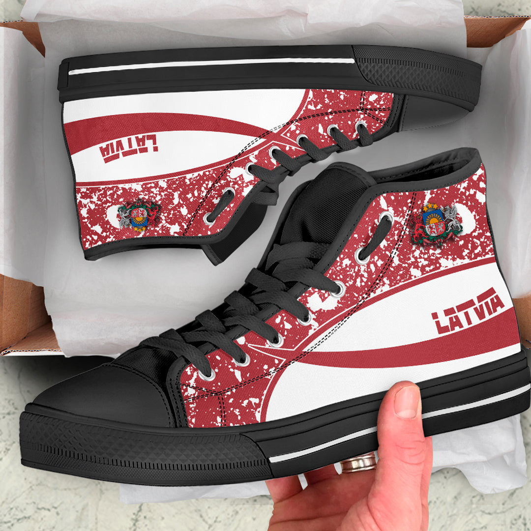 Clothing Latvia Special Flag High Top Shoes