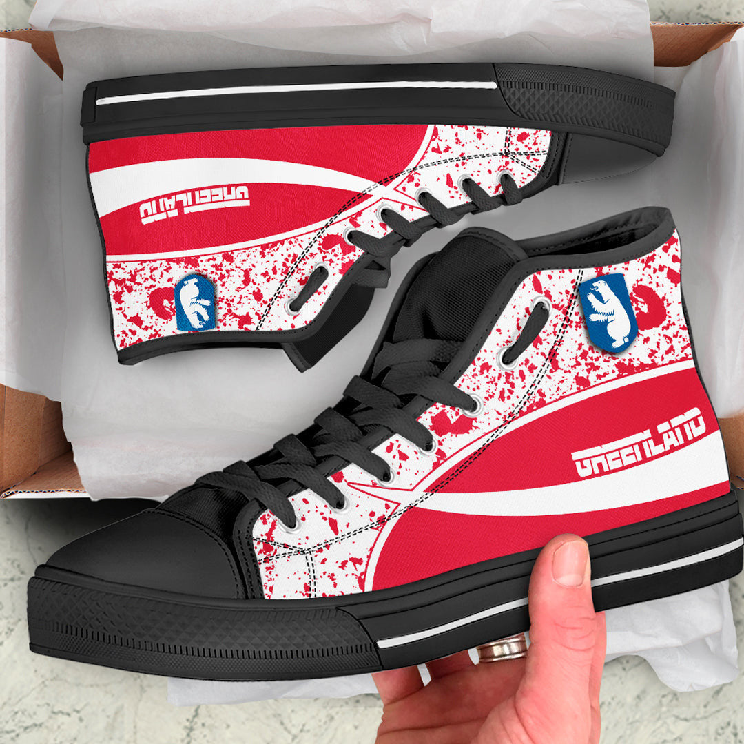 Clothing Greenland Special Flag High Top Shoes