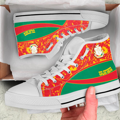 Clothing Guinea Special Flag High Top Shoes