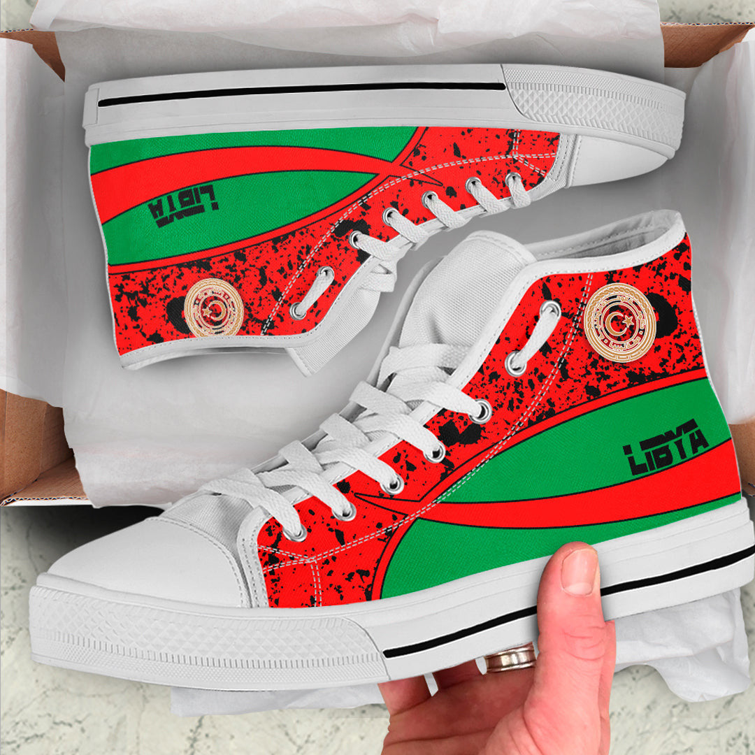 Clothing Libya Special Flag High Top Shoes