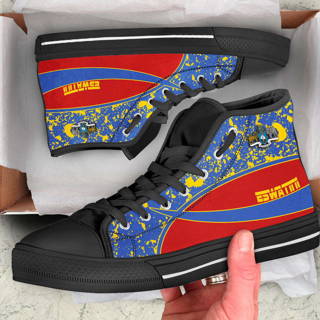 Clothing Eswatini Special Flag High Top Shoes