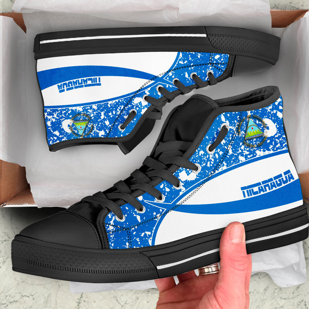 Clothing Nicaragua Special Flag High Top Shoes