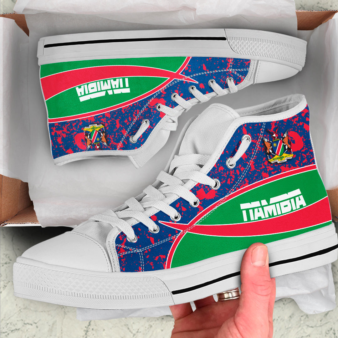 Clothing Namibia Special Flag High Top Shoes