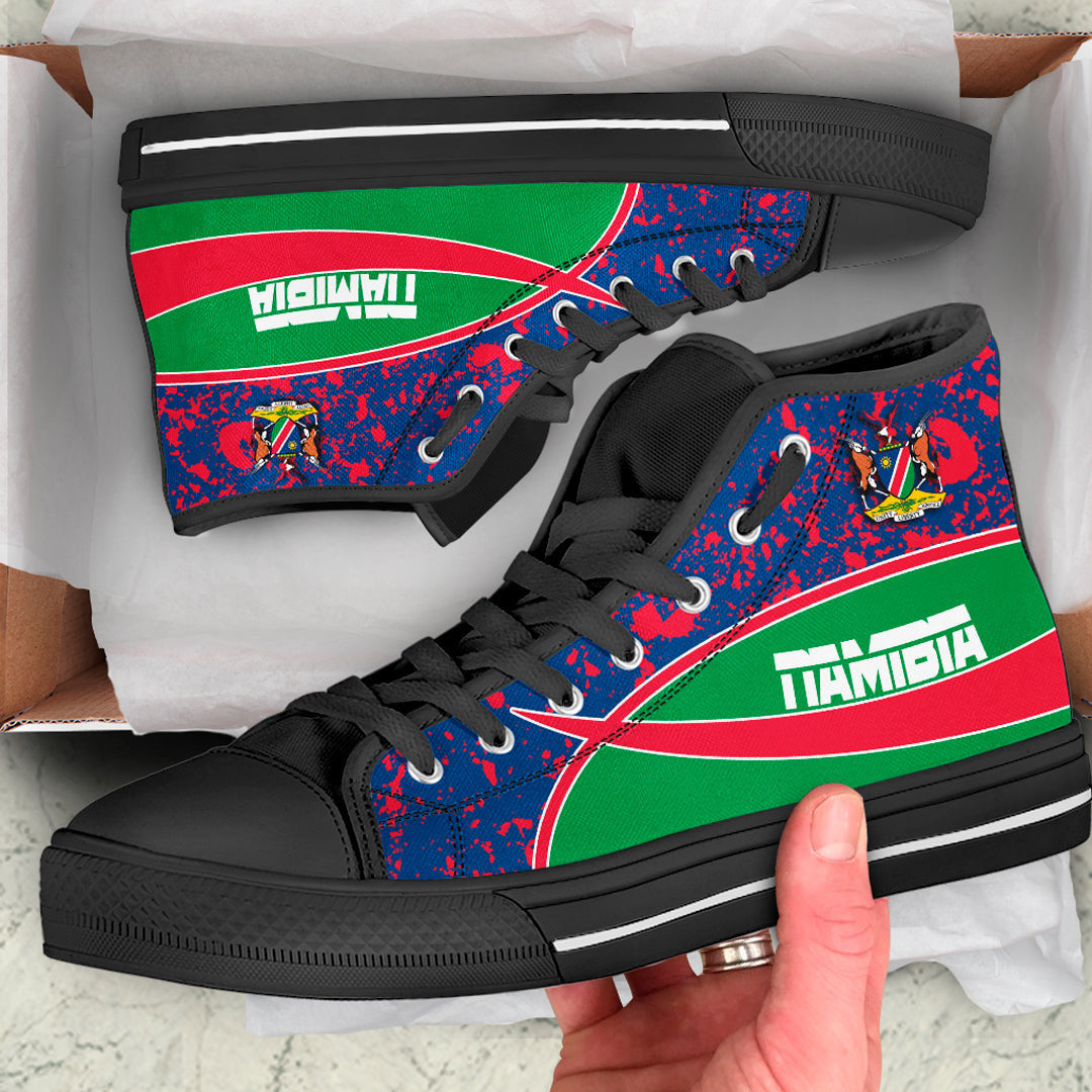 Clothing Namibia Special Flag High Top Shoes