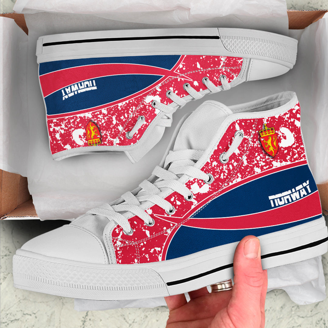 Clothing Norway Special Flag High Top Shoes