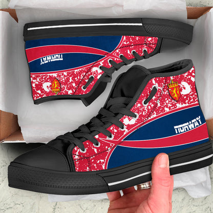 Clothing Norway Special Flag High Top Shoes