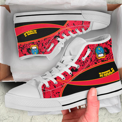 Clothing Angola Special Flag High Top Shoes