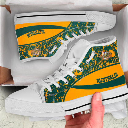 Clothing Australia Special Flag High Top Shoes
