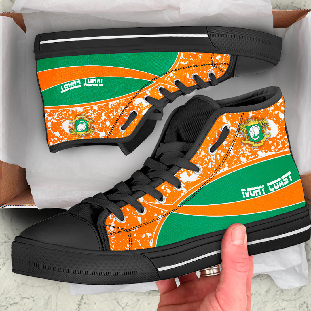 Clothing Ivory Coast Special Flag High Top Shoes
