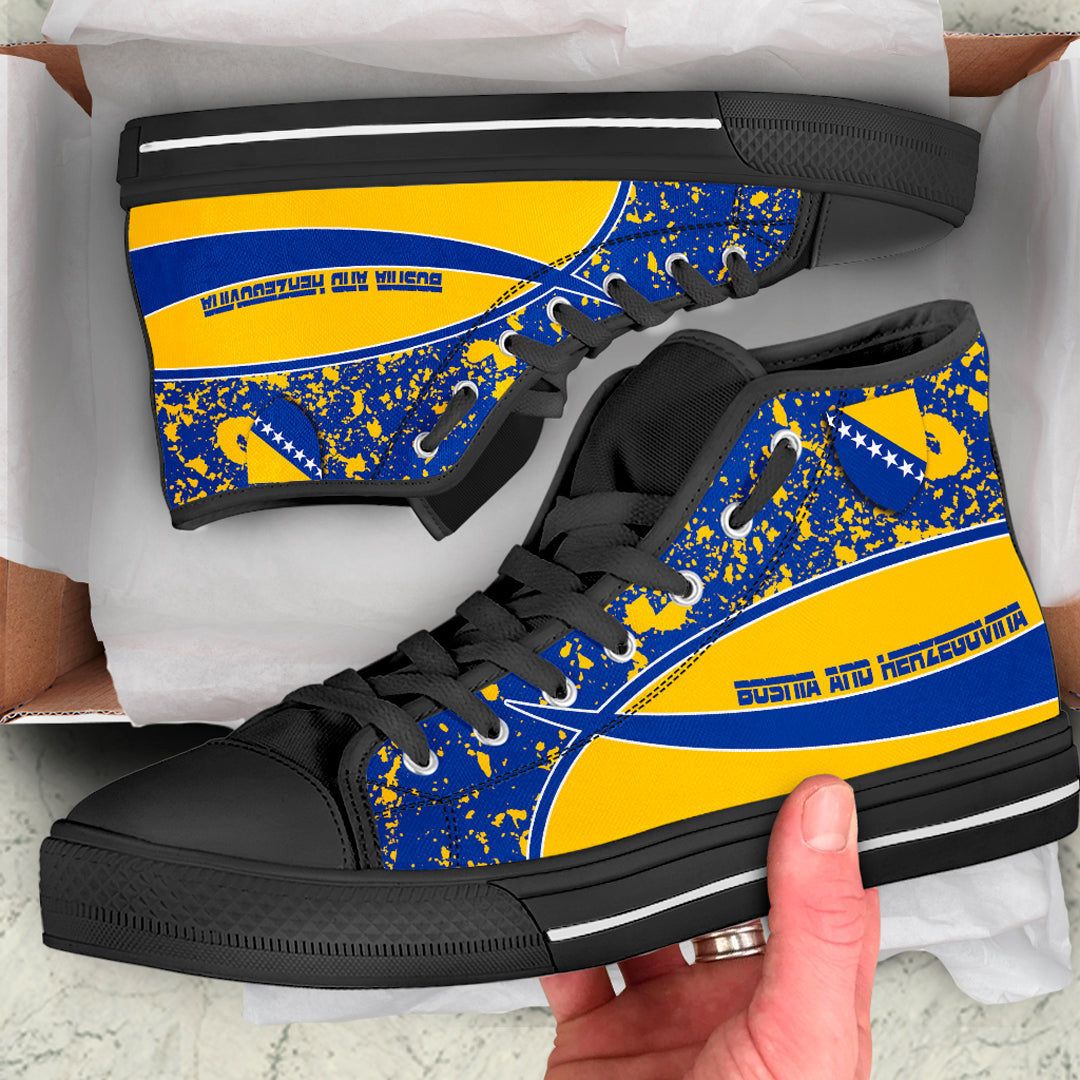 Clothing Bosnia And Herzegovina Special Flag High Top Shoes