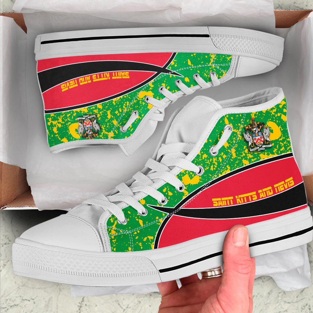 Clothing Saint Kitts And Nevis Special Flag High Top Shoes