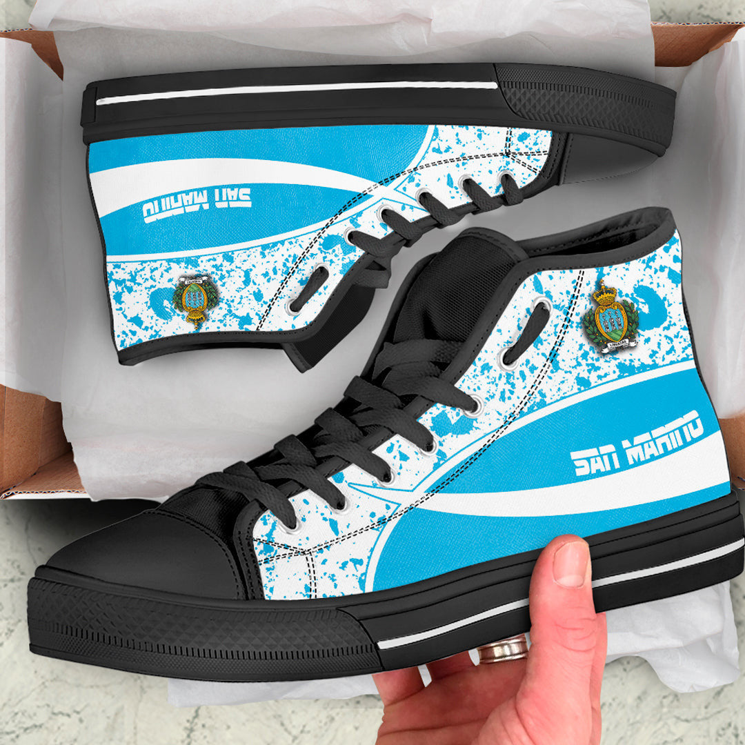 Clothing San Marino Special Flag High Top Shoes