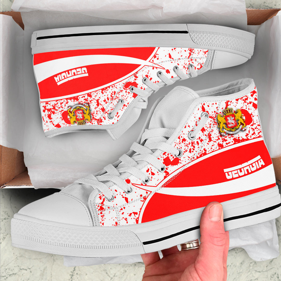 Clothing Georgia Special Flag High Top Shoes