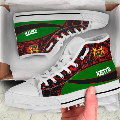 Clothing Kenya Special Flag High Top Shoes
