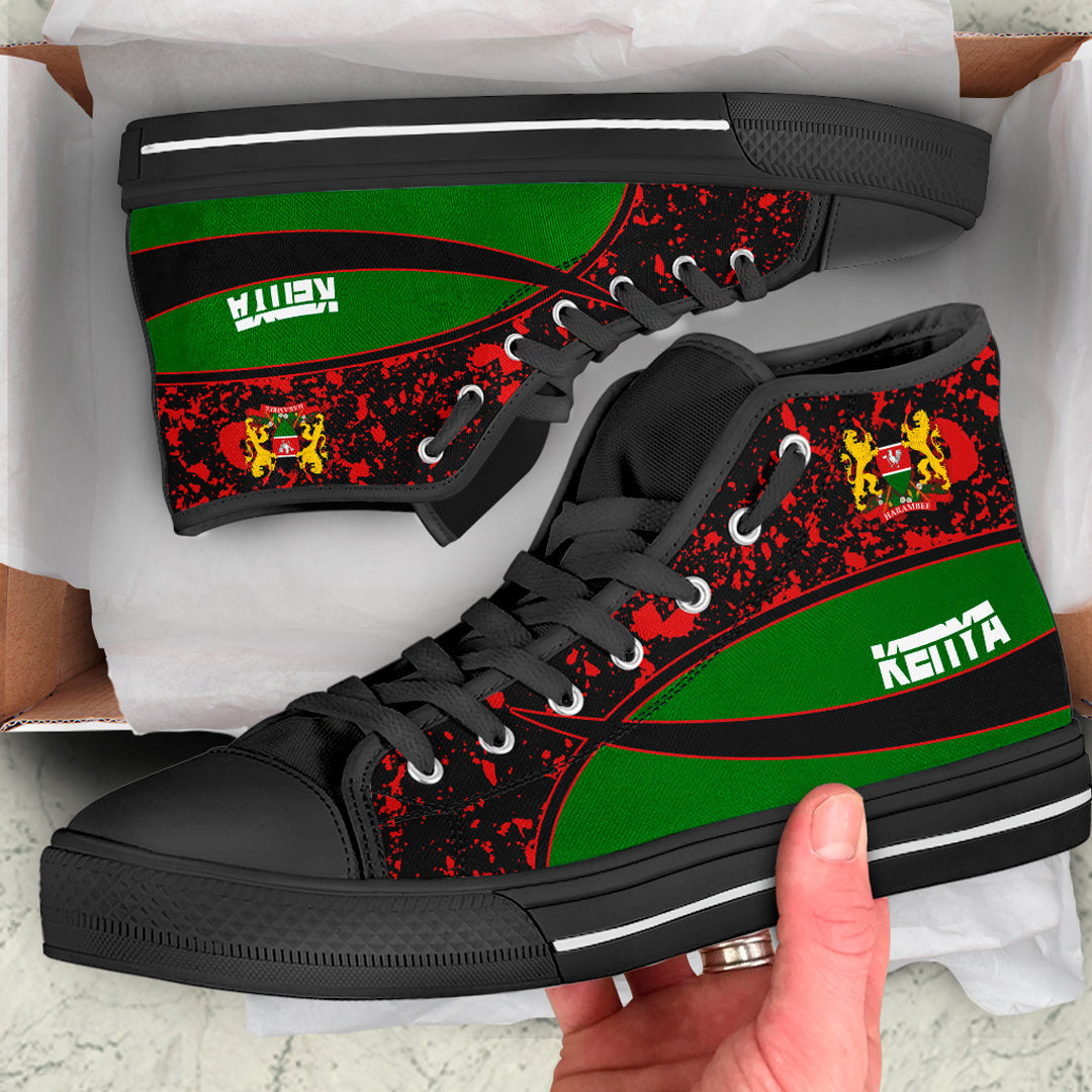 Clothing Kenya Special Flag High Top Shoes