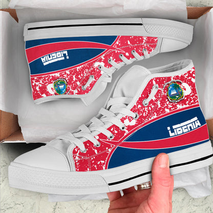 Clothing Liberia Special Flag High Top Shoes