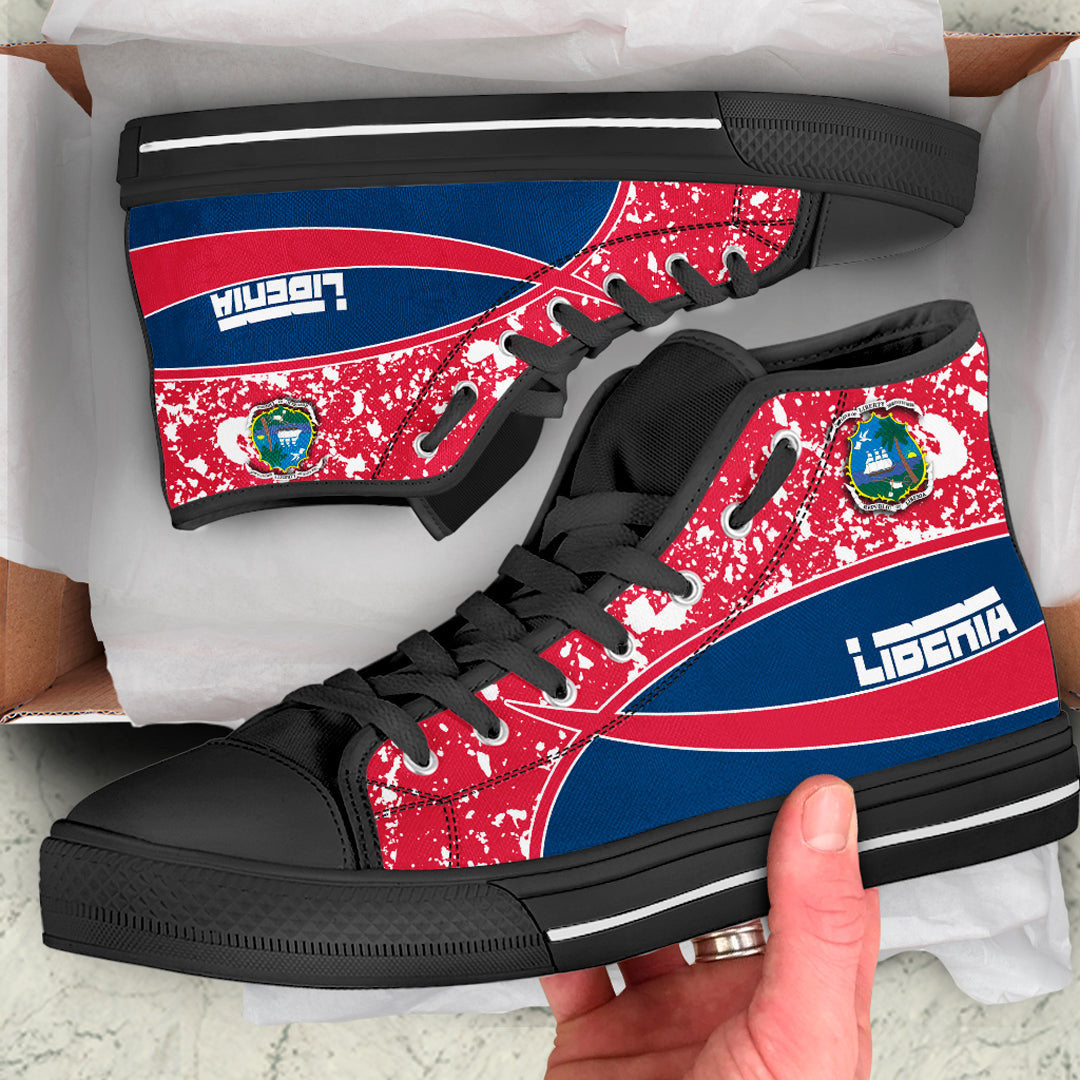 Clothing Liberia Special Flag High Top Shoes