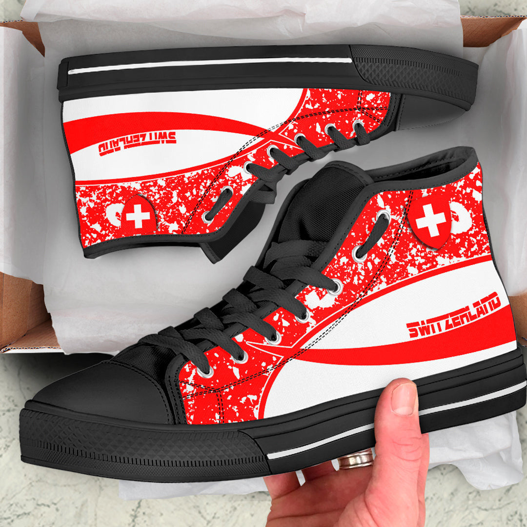 Clothing Switzerland Special Flag High Top Shoes