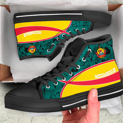 Clothing Mozambique Special Flag High Top Shoes
