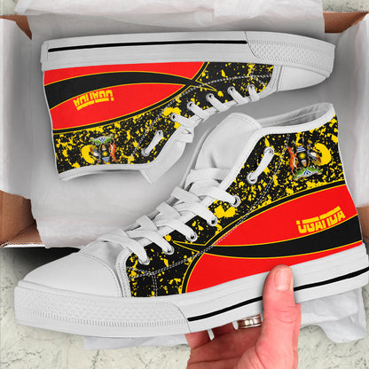 Clothing Uganda Special Flag High Top Shoes