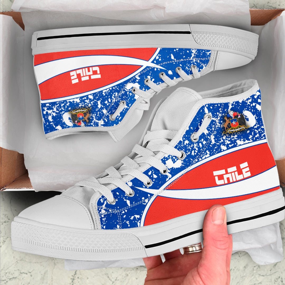 Clothing Chile Special Flag High Top Shoes