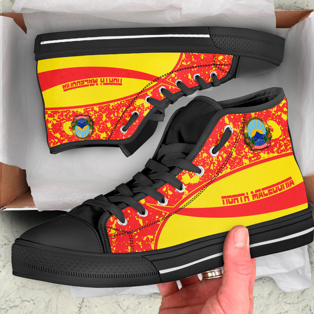 Clothing North Macedonia Special Flag High Top Shoes