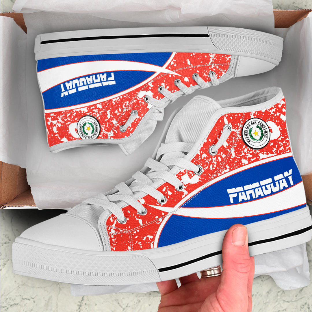 Clothing Paraguay Special Flag High Top Shoes