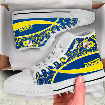 Clothing Curacao Special Flag High Top Shoes
