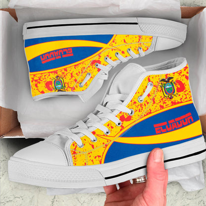 Clothing Ecuador Special Flag High Top Shoes