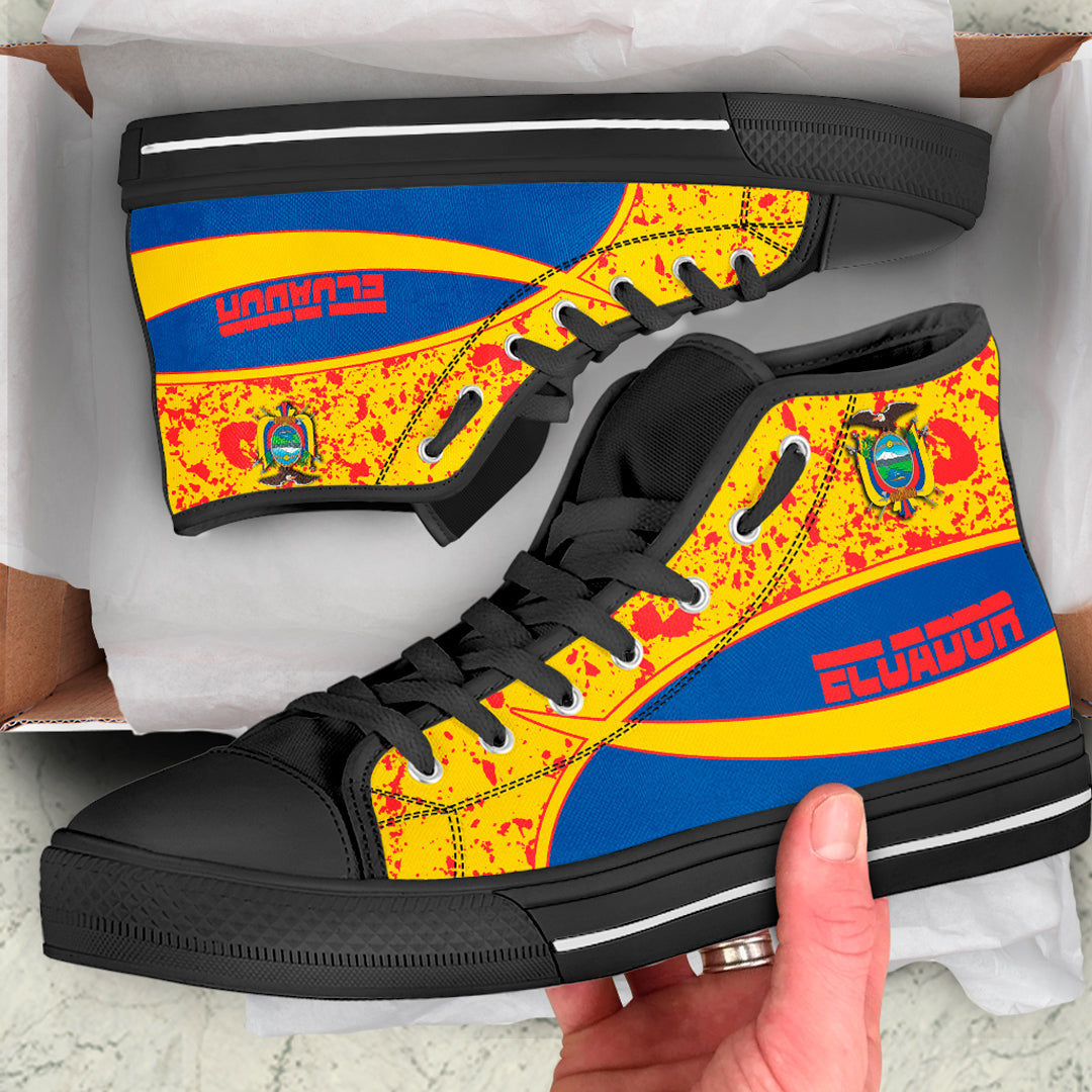 Clothing Ecuador Special Flag High Top Shoes