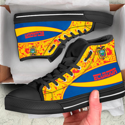 Clothing Ecuador Special Flag High Top Shoes