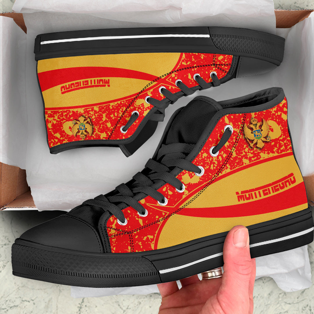 Clothing Montenegro Special Flag High Top Shoes