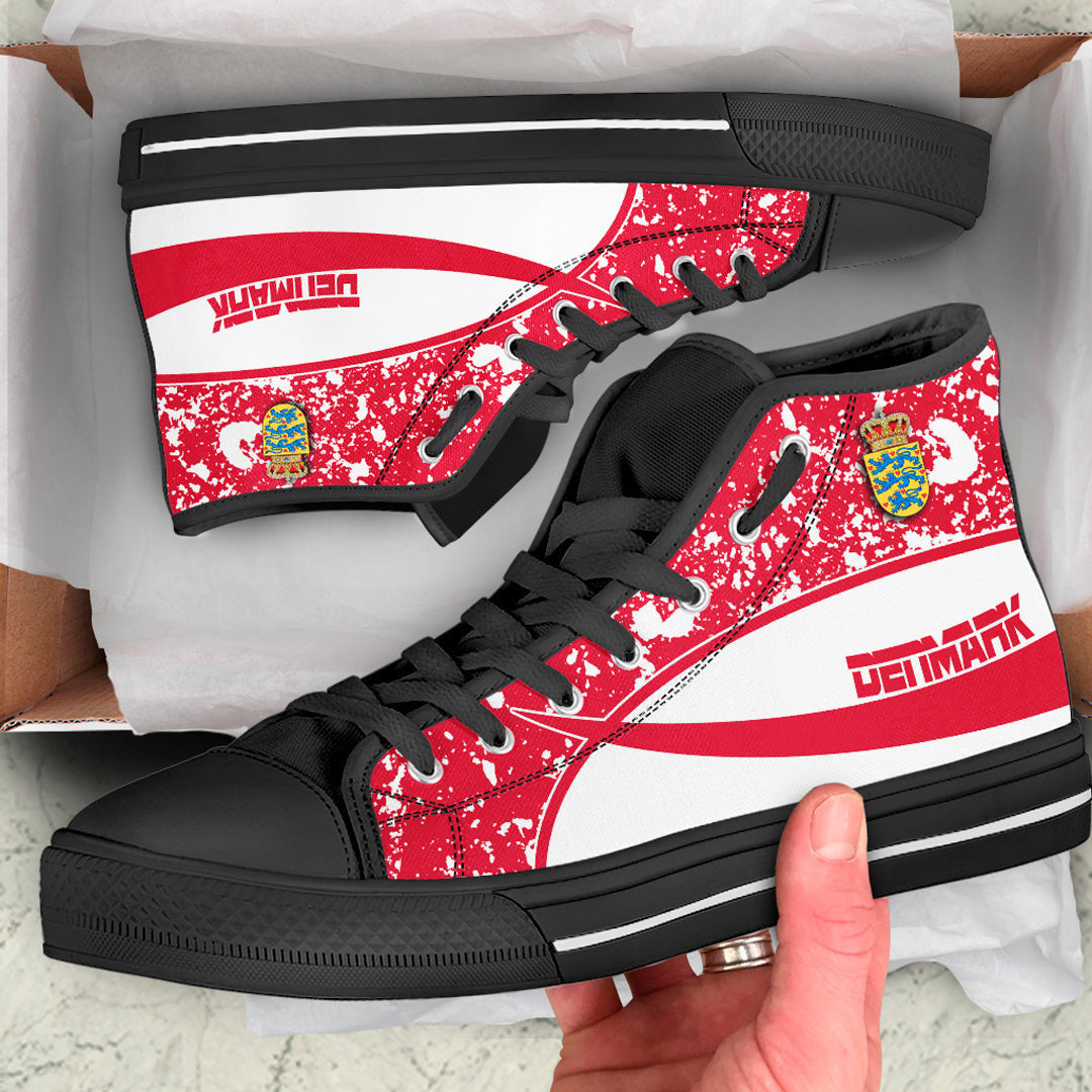 Clothing Denmark Special Flag High Top Shoes
