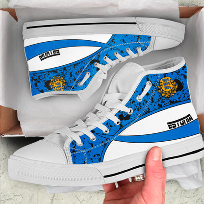 Clothing Estonia Special Flag High Top Shoes