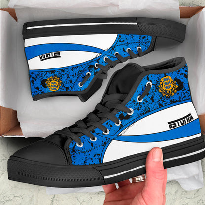 Clothing Estonia Special Flag High Top Shoes