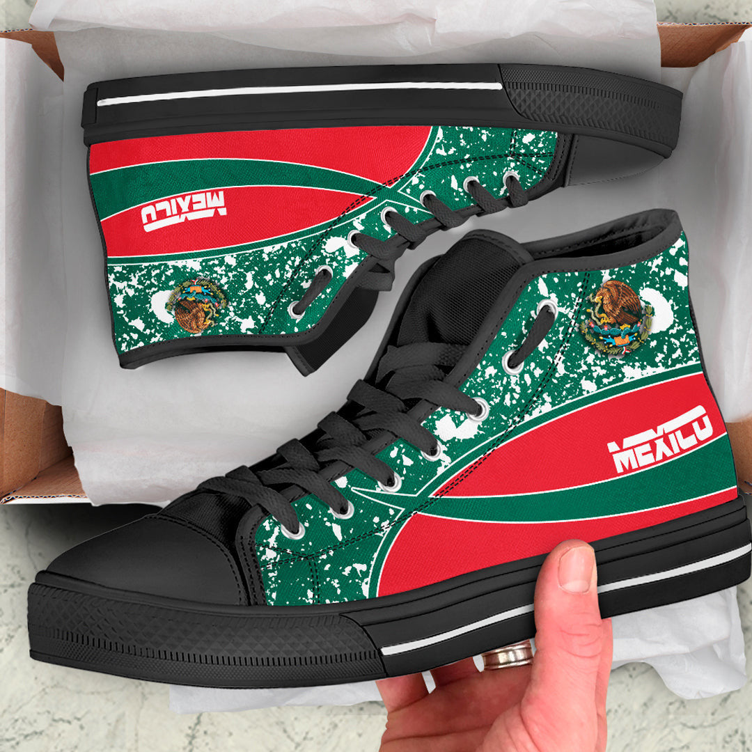 Clothing Mexico Special Flag High Top Shoes