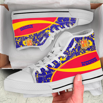 Clothing Andorra Special Flag High Top Shoes