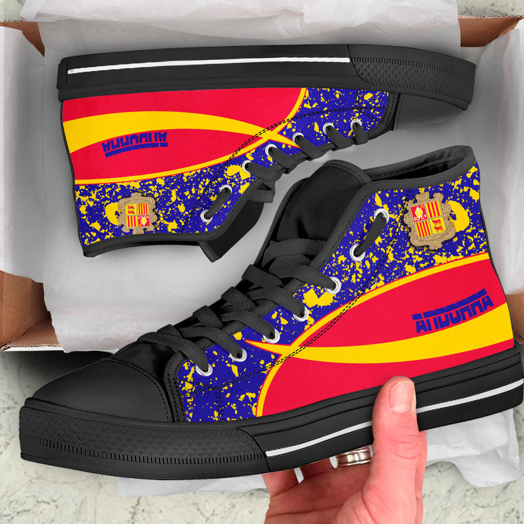 Clothing Andorra Special Flag High Top Shoes